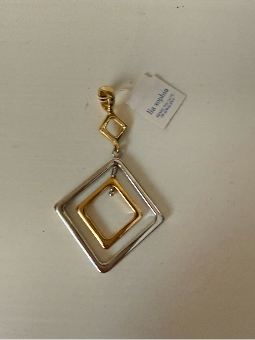 Lia Sophia Trish Gold Silver Reversible Slide NWT